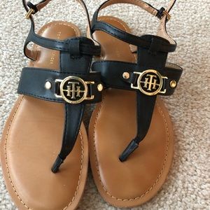 Tommy Hilfiger Black Sandals-Size 6 1/2